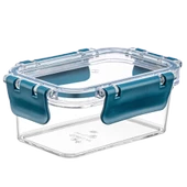 3 Adet Akrilik Saklama Kabı Vakumlu Dikdörtgen Erzak Bakliyat Kabı  900 ML thumbnail 2