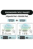 Sleepy Bio Natural Premium Plus Hijyenik Ped Normal 24'lü + Günlük Ped Normal 40'lı thumbnail 1