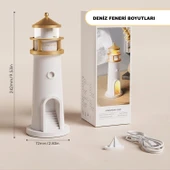 HyMark Deniz Feneri Projektör Ay LED Gece Lambası Kumandalı Kısılabilir Zamanlama thumbnail 6