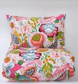 Sarah Anderson Mitsy Turuncu %100 Pamuk Çift Kişilik Nevresim Yastık Seti thumbnail 4