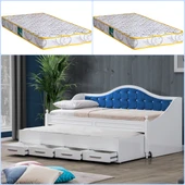 Yavrulu Karyola, Eymen Yavrulu Yatak - Mavi 2 Adet Comfort Yatak thumbnail 1