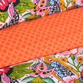 Sarah Anderson Mitsy Turuncu %100 Pamuk Çift Kişilik Nevresim Yastık Seti thumbnail 3