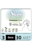 Sleepy Bio Natural Premium Plus Hijyenik Ped Mega Paket Gece 30 Adet thumbnail 1