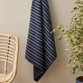Karaca Home Denim Blue Striped %100 Pamuk Banyo Havlusu 85x150 Cm Lacivert thumbnail 2