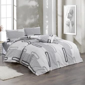 Kristal Tek Kişilik Ranforce Nevresim Takımı Elips thumbnail 2