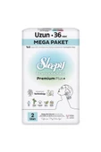 Sleepy Bio Natural Premium Plus Hijyenik Ped Mega Paket Uzun 36 Adet thumbnail 2