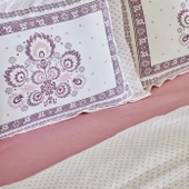 Karaca Home Efren %100 Pamuk Çift Kişilik Pike Takımı Mürdüm  thumbnail 2