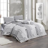 Kristal Çift Kişilik Ranforce Nevresim Takımı Elips - 2