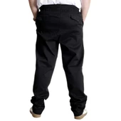 Büyük Beden Pantolon Gabardin Kargo Düz Paça Jogger Doğa 21928 Siyah - 4