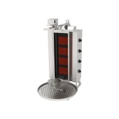 Atalay ADGC-4-U Döner Makineleri Gazlı Camlı Üstten Motorlu - 4 Radyanlı - 230 V - 1