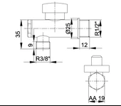 Yak Filtreli Filitreli Ara Musluk (Küresel) 102111089-Bm - 2