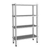 Empero EMP.D.3.36107-18-4-D 4 Katlı Delikli Raflar 36x107x180 cm INOX 304 - 1