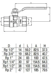 Eca 1/2 Doğalgaz Küresel Valfi 602122151 - 2