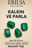 Sertifikalı Doğal Malahit Taşı Kütle 25-30 mm – Gücün ve Bereketin Taşı - 1
