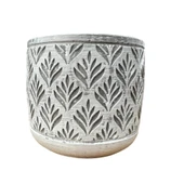 Bitki Tasarımı Ev dekorasyon Gri Lotus Beton Saksı Çiçeklik Saksılık thumbnail 1