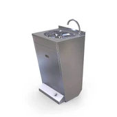 Erginoks 6EV00087 Ayaktan Kumandalı (pedallı) El Yıkama Evyesi - tek su girişli - 50x45x85 cm - 1