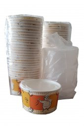 Hayal Sepeti Kapaklı Karton Çorba Kasesi 25 Adet - 4