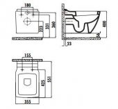 Creavit Trend Asma Klozet TP324 Kapak Hariç - 2