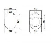 Creavit Lara Yavaş Kapanan Klozet Kapağı (Mat Siyah) KC1603.01.1400E - 2