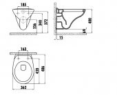 Creavit Perla Asma Klozet Tp320 Kapak Hariç - 2