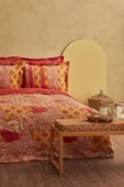 Marıs Terracotta %100 Pamuk Çift Kişilik Saten Nevresim Takımı - 10
