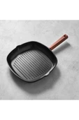 Hisar Oslo Granit Grill Tava 28 Cm Ahşap - 1