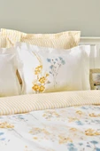 Karaca Home Loris Sarı Çift Kişilik %100 Pamuk Saten Nevresim Takımı - 9