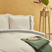 Karaca Home Firenze %100 Pamuk Çift Kişilik Nevresim Takımı Petrol thumbnail 3