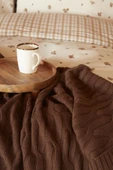 Lisa Çift Kişilik Nevresim Battaniye Takımı Kahve - 7