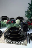 Keramika Ege Siyah Gold Yemek Takımı 30 Parça 6 Kişilik - 2