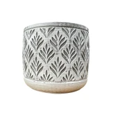 Bitki Tasarımı Ev dekorasyon Gri Lotus Beton Saksı Çiçeklik Saksılık thumbnail 3