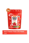 POL'S FREEZE FRESH ÇİLEK 15 G X 3 ADET DONDURULARAK KURUTULMUŞ MEYVE - 1