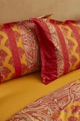 Marıs Terracotta %100 Pamuk Çift Kişilik Saten Nevresim Takımı - 7
