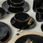 Keramika Ege Siyah Gold Yemek Takımı 30 Parça 6 Kişilik - 4