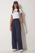 Happiness İstanbul Kadın Lacivert Beli Cırt Cırt Kapamalı Bol Pantolon YL00001 thumbnail 1