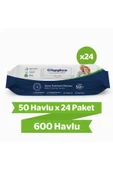 Giggles Vücut Temizleme Havlusu 50'li 24 Paket 1200 Havlu - 1