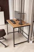 Steel Design Çalışma Masası, Bilgisayar Masası, Ofis Masası, Ders Masası, Yemek Masası, Modern 60x90 cm Masa - 1