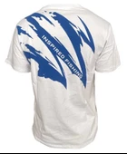 Okuma White Motif Cotton Short Sleeve Shirt  S thumbnail 2