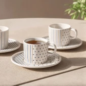 Güral Porselen Mental 4 Parça Çay Fincan Takımı 65481 - 2