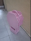 Zigon Çanta 90541 Yonca Takım Dörtlü Model Ahşap MDF Parlak Pembe Renk El Yapım thumbnail 3