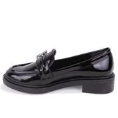 Dagoster DZA07-863705 Siyah Rugan Günlük Loafer  Kadın Ayakkabı - 3