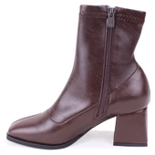 Dagoster DZA07-1277101 Kahve Klasik Topuklu Kadın Bot thumbnail 3