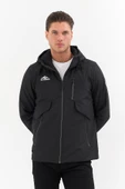 Erkek Siyah Outdoor Su İtici Kapüşonlu Kaban – Rüzgar Geçirmez, Hafif ve Dayanıklı thumbnail 1