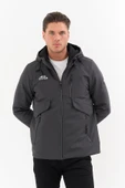 Erkek Gri Outdoor Su İtici Kapüşonlu Kaban – Rüzgar Geçirmez, Hafif ve Dayanıklı - 1