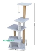 Nursoft Premium Tırmalama Tahtası Çok Katlı Uzun Büyük Boy Kedi Koltuk Tırmalama Koruyucu thumbnail 4