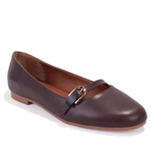 Dagoster DZA07-108526454 Kahve Günlük Babet Kadın Ayakkabı - 1