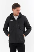 Erkek Siyah Outdoor Su İtici Kapüşonlu Kaban – Rüzgar Geçirmez, Hafif ve Dayanıklı thumbnail 3