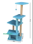 Nursoft Premium Tırmalama Tahtası Çok Katlı Uzun Büyük Boy Kedi Koltuk Tırmalama Koruyucu thumbnail 6