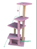 Nursoft Premium Tırmalama Tahtası Çok Katlı Uzun Büyük Boy Kedi Koltuk Tırmalama Koruyucu thumbnail 5