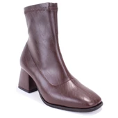 Dagoster DZA07-1277101 Kahve Klasik Topuklu Kadın Bot thumbnail 1